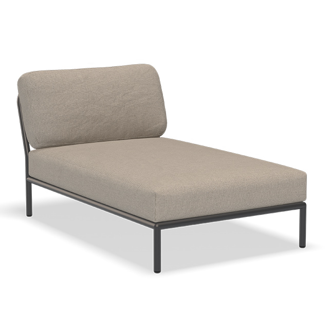 LEVEL Outdoor Chaiselong - in der Farbe Ash - Sunbrella Heritage