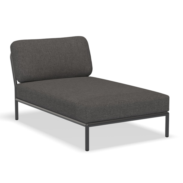 LEVEL Outdoor Chaiselong - in der Farbe Dark Grey - Basic