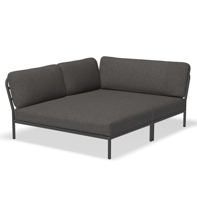 HOUE Level Lounge Cozy Corner - Left Corner in Dark Grey Basic