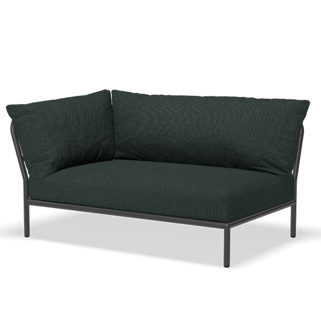 LEVEL 2 Outdoor Lounge Sofa - Linke Seite in der Farbe Alpine - Sunbrella Heritage