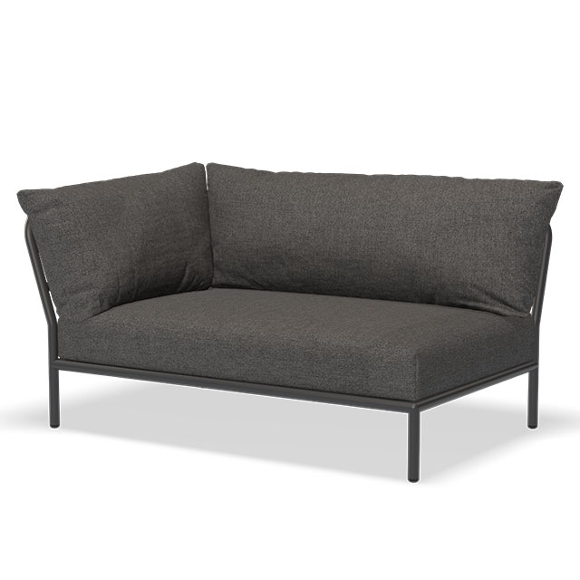 LEVEL 2 Outdoor Lounge Sofa - Linke Seite in der Farbe Dark Grey - Basic