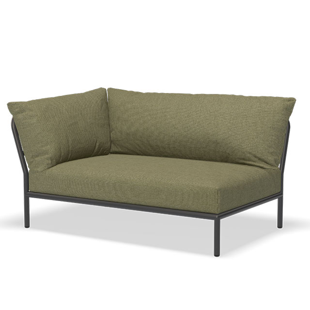 LEVEL 2 Outdoor Lounge Sofa - Linke Seite in der Farbe Leaf- Sunbrella Heritage