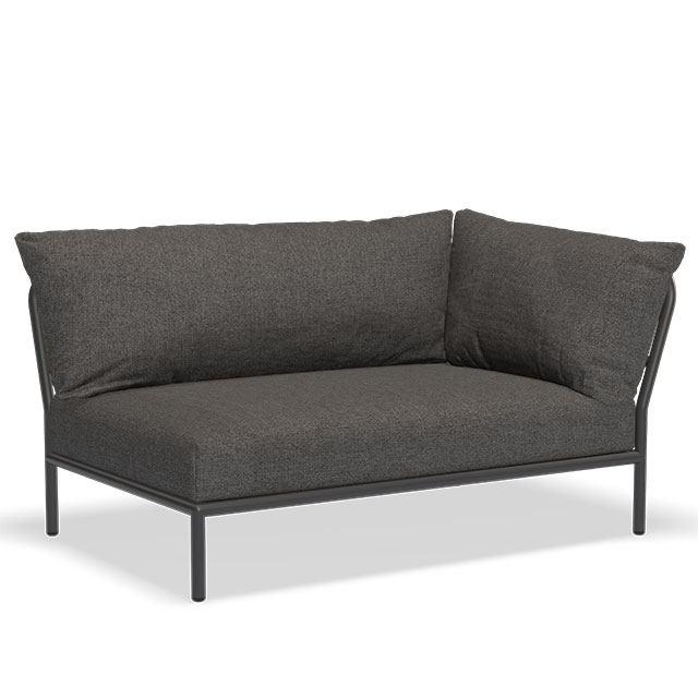 LEVEL 2 Outdoor Lounge Sofa - Rechte Seite in Dark Grey - Basic