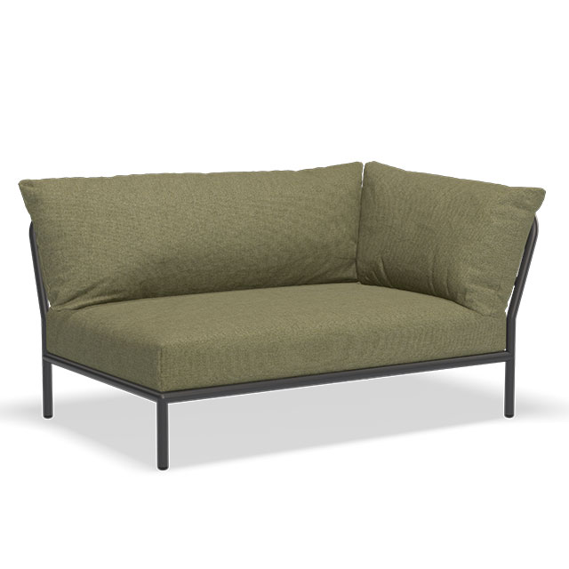 LEVEL 2 Outdoor Lounge Sofa - Rechte Seite in der Farbe Leaf - Sunbrella Heritage