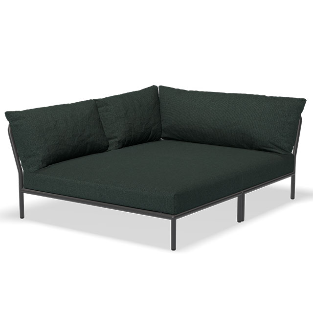 LEVEL Outdoor Lounge Cozy Corner Links in der Farbe Alpine - Sunbrella Heritage