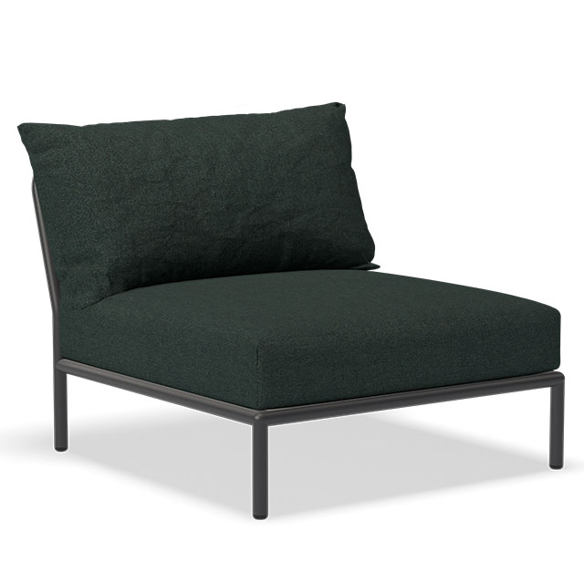 LEVEL Outdoor Lounge Sessel in der Farbe Alpine - Sunbrella Heritage