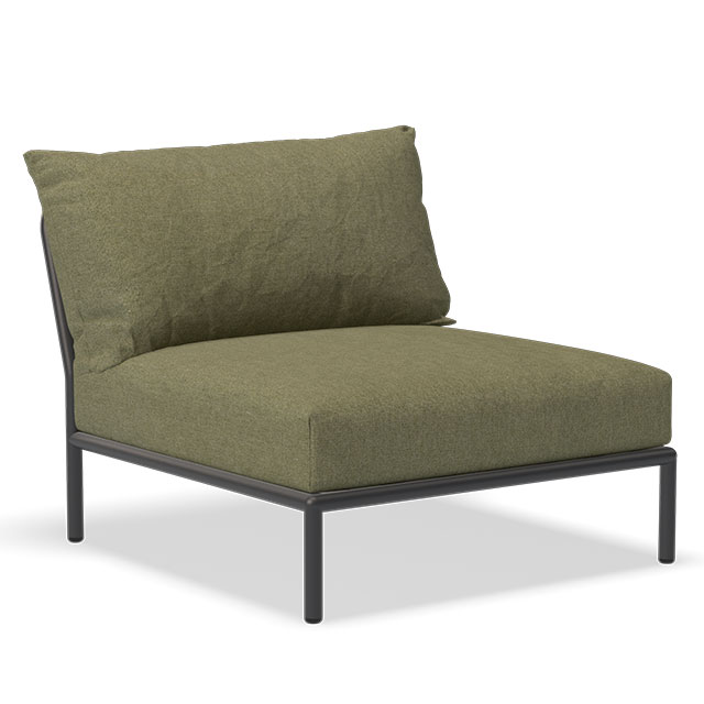 LEVEL Outdoor Lounge Sessel in der Farbe Leaf - Sunbrella Heritage