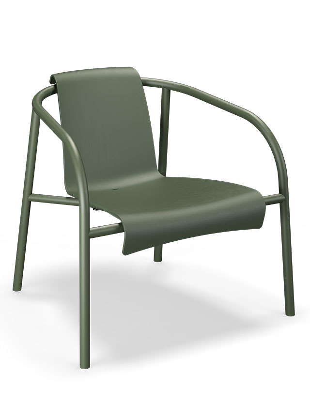 NAMI Lounge Chair in Olive Green von HOUE