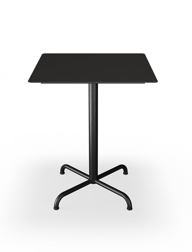 HOUE PICO Gartentisch Quadratisch 60 x 60 cm in Black mit 4-Fuß Sockel