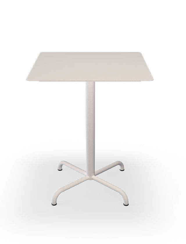 HOUE PICO Gartentisch Quadratisch 60 x 60 cm in Muted White mit 4-Fuß Sockel