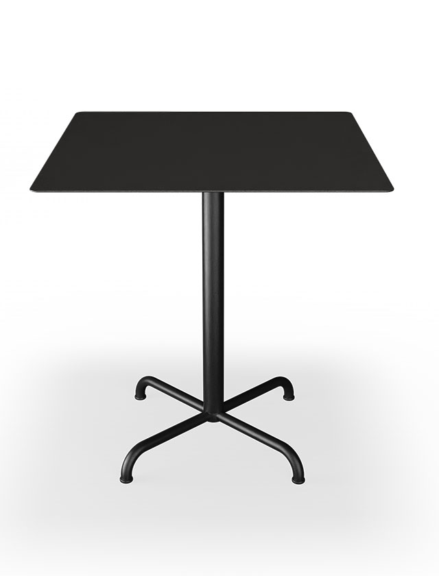 HOUE PICO Gartentisch Quadratisch 70 x 70 cm in Black mit 4-Fuß Sockel