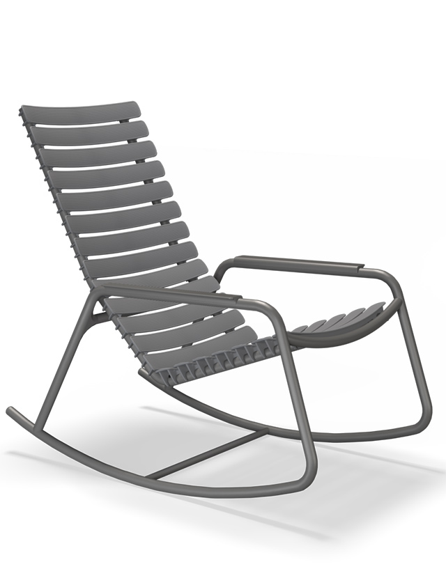 ReClips Schaukelstuhl in Grey von HOUE - Outdoor Rocking Chair Grau