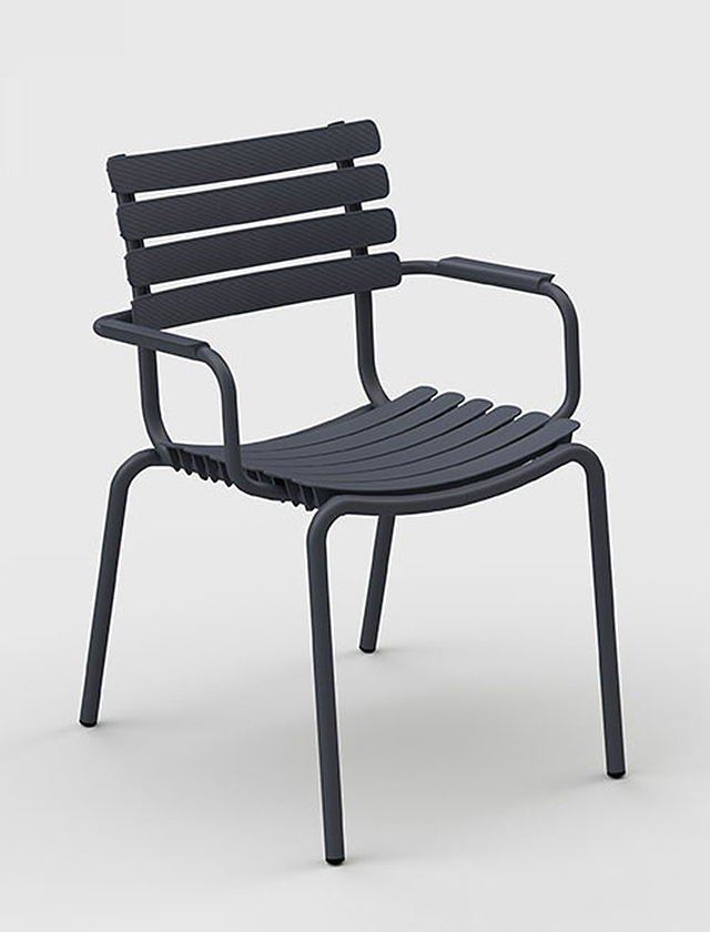 ReClips Dining Chair von HOUE in Grey - Gartenstuhl in Grau