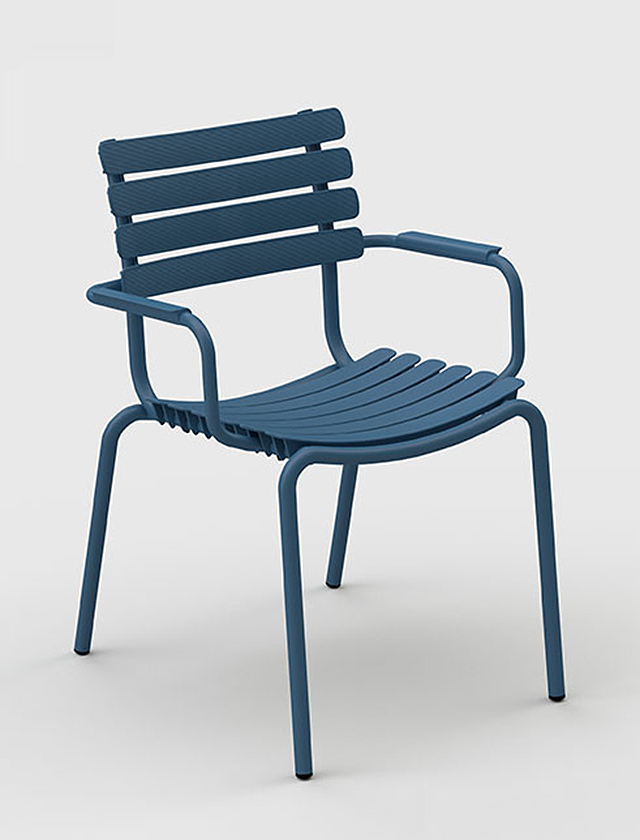 ReClips Dining Chair von HOUE in Sky Blue - Gartenstuhl in Himmelblau