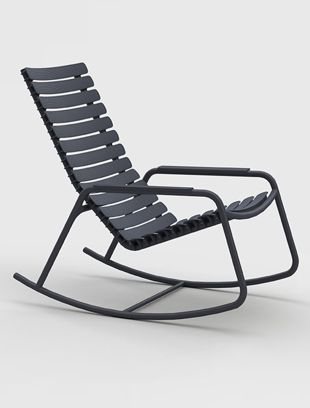 ReClips Schaukelstuhl in Grey von HOUE - Outdoor Rocking Chair Grau