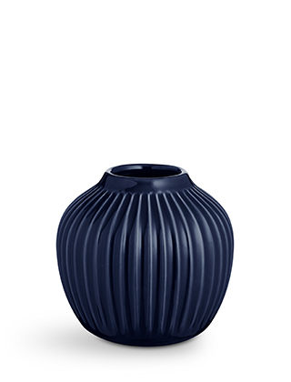 Hammershøi Vase, klein in Indigoblau von Kähler Design