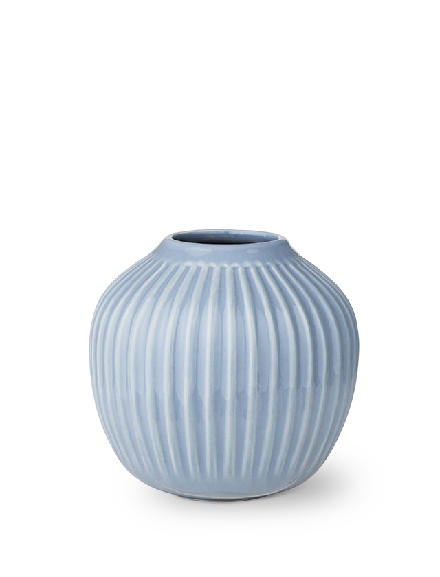 Hammershøi Vase, klein in Himmelblau von Kähler Design - Special Edition