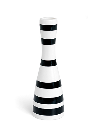 Kähler Omaggio Kerzenhalter in Schwarz, Mittel - 200 mm - Kähler Design