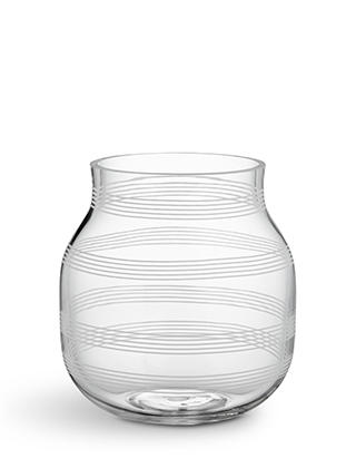 Omaggio Glasvase Klarglas in Mittel von Kähler Design