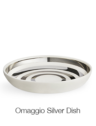limitierte Omaggio-Schale in Silber von Kähler Design