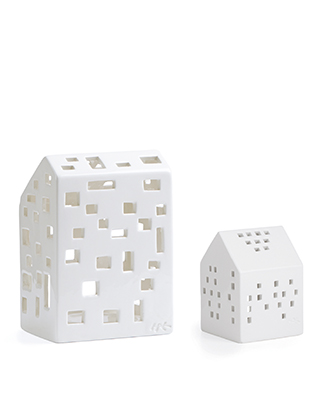 Urbania Teelichthäuser - Lichthaus Funkis & Klassik im 2er-Set von Kähler Design
