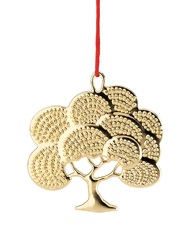 Karens Eiche 2026 - Anhänger Vergoldet - Karen Blixen Christbaumschmuck