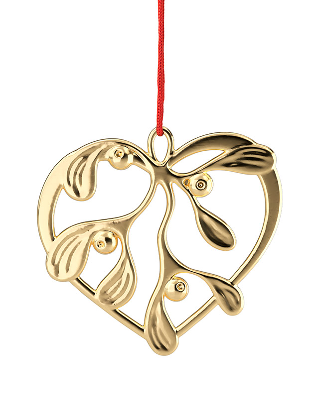 Unterm Mistelzweig 2026 - Anhänger Vergoldet - Karen Blixen Christbaumschmuck