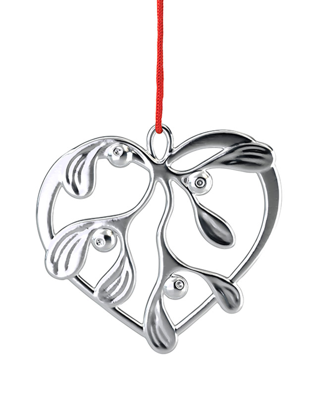Unterm Mistelzweig 2026 - Anhänger Versilbert - Karen Blixen Christbaumschmuck