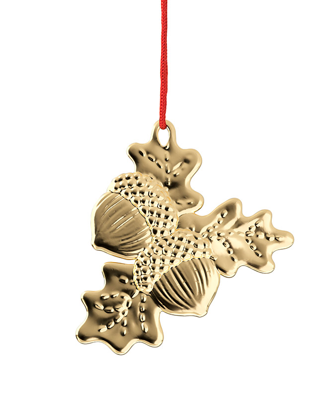 Verzauberte Eicheln 2026 - Anhänger Vergoldet - Karen Blixen Christbaumschmuck