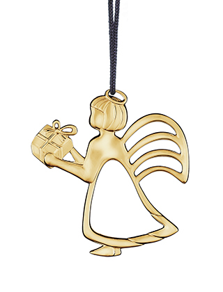 Anhänger Engel mit Geschenk Gold von Karen Blixen