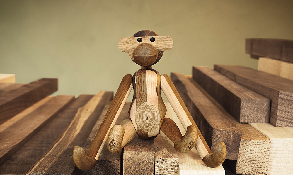 Reworked Monkey von Kay Bojesen - Affe in einer limitierte Jubiläums-Edition zum 70. Geburtstag