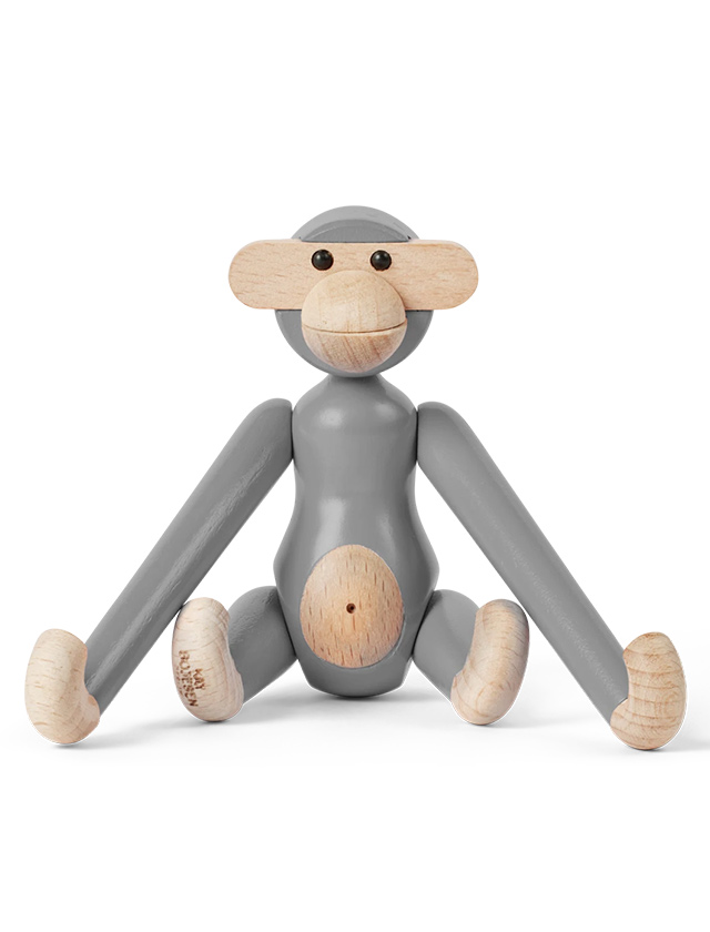 Kay Bojesen Monkey Affe Mini in Grau