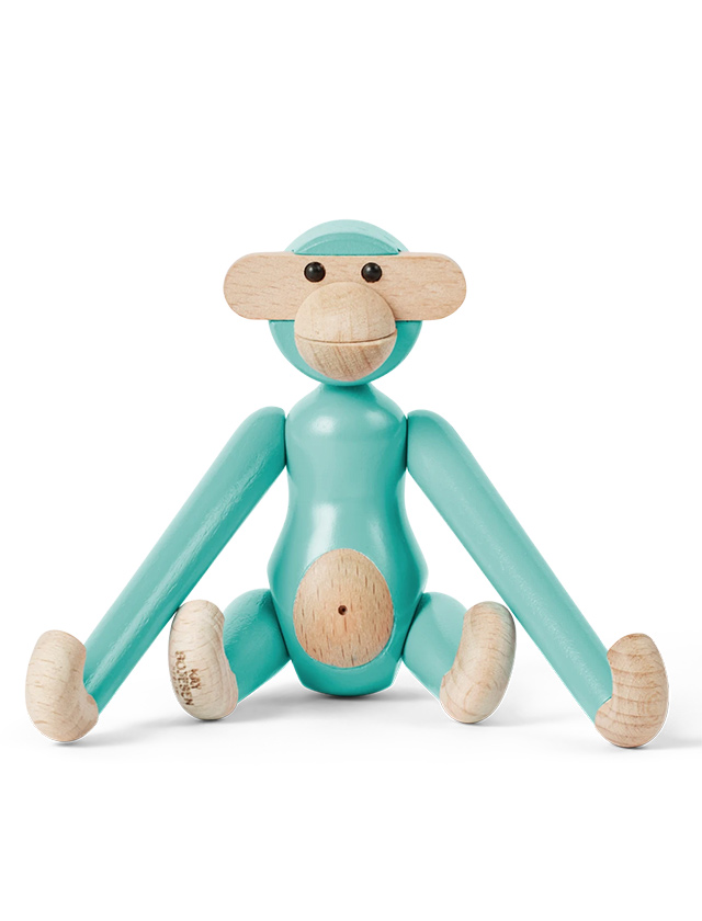 Kay Bojesen Monkey Affe Mini in Türkis