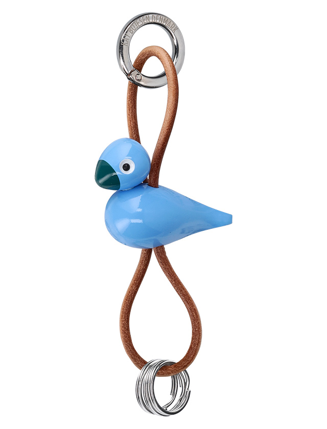 Kay Bojesen Vogel Schlüsselanhänger in Blau