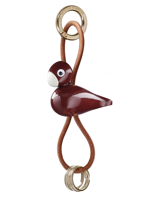 Kay Bojesen Vogel Schlüsselanhänger in Beige