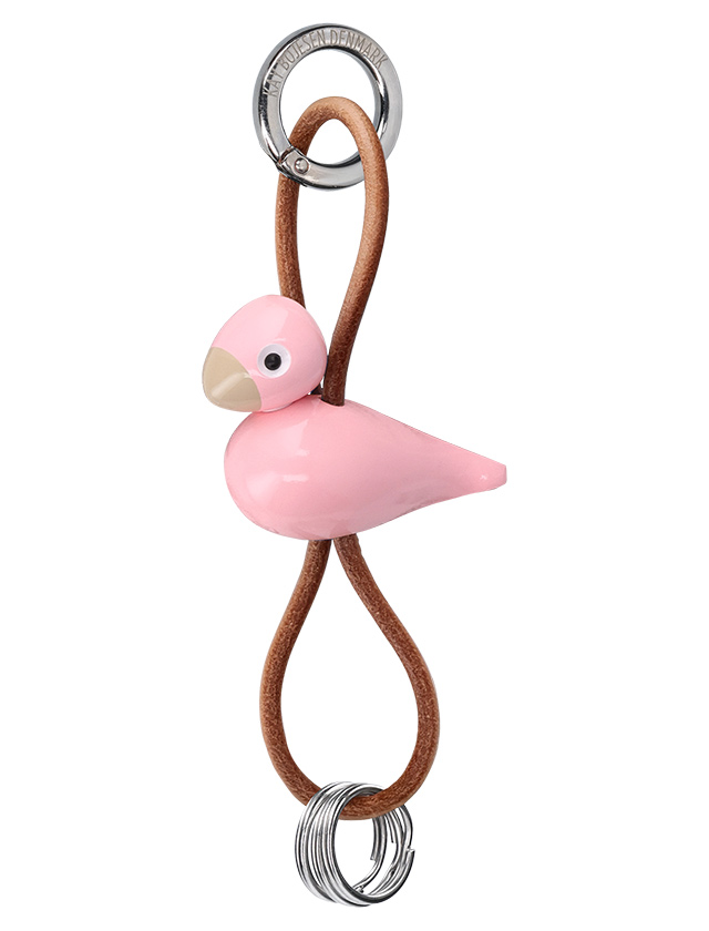 Kay Bojesen Vogel Schlüsselanhänger in Rosa