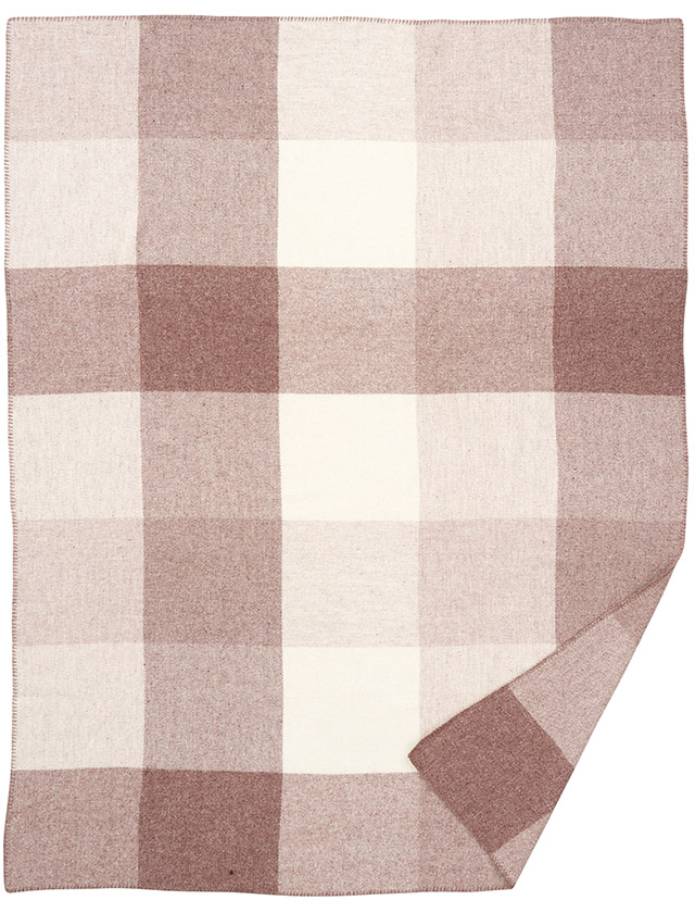 Klippan Field Wolldecke Beige aus Merino- und Lammwolle