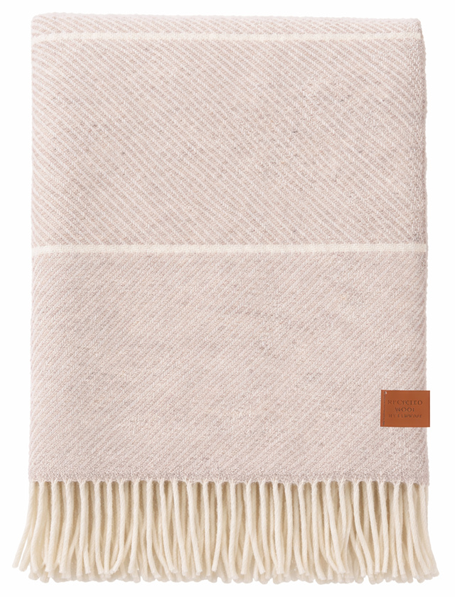 Klippan Frank Wolldecke Grey aus recycelter Wolle
