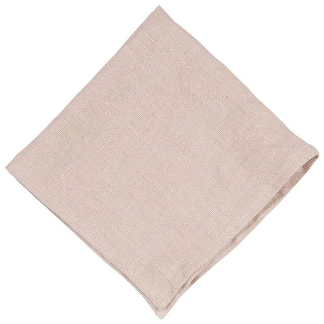 Linn Servietten in Beige aus 100% Leinen aus der Klippan Yllefabrik