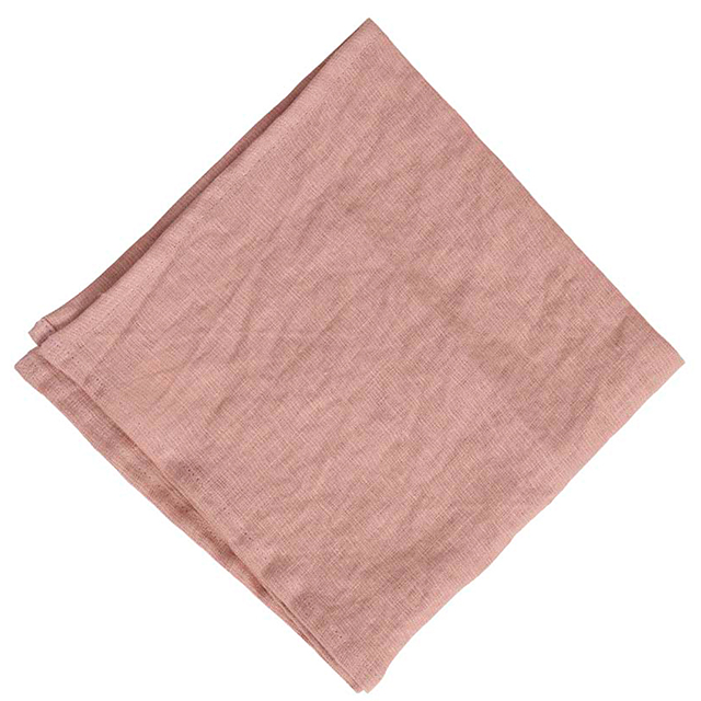 Linn Servietten in Pale Pink aus 100% Leinen aus der Klippan Yllefabrik