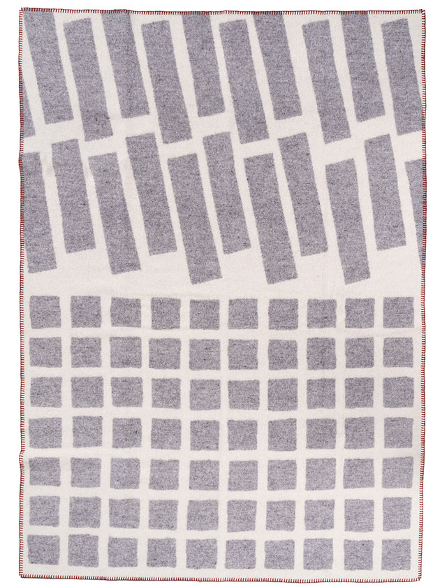 Klippan Wolldecke „Sankt Petri Floor“ – in der Farbe Grey.