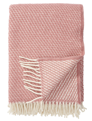 Velvet Wolldecke Nude aus 100% Lammwolle von Klippan Yllefabrik