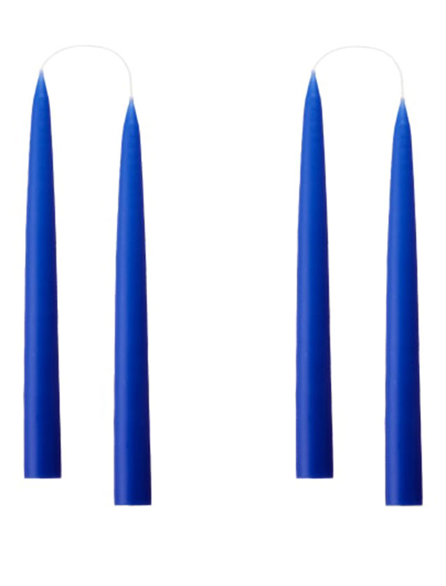 Stabkerzen - 4 Kerzen in der kleinen Größe von 20cm in einer Geschenkverpackung in der Farbe Cobalt Blue #23