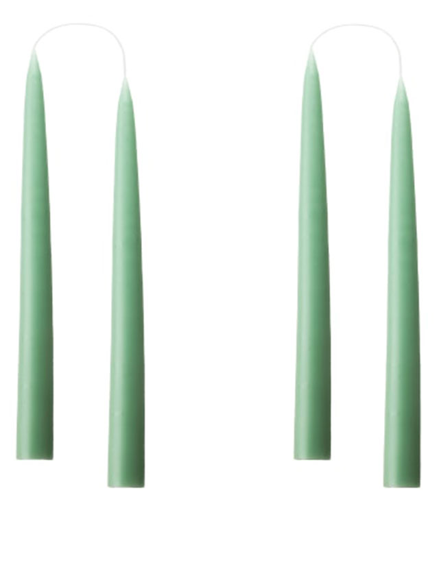 Stabkerzen - 4 Kerzen in der kleinen Größe von 20cm in einer Geschenkverpackung in der Farbe Dark Reseda Green #38