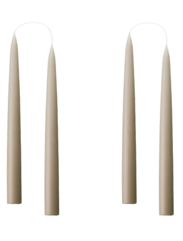 Stabkerzen - 4 Kerzen in der kleinen Größe von 20cm in einer Geschenkverpackung in der Farbe Linnen #64