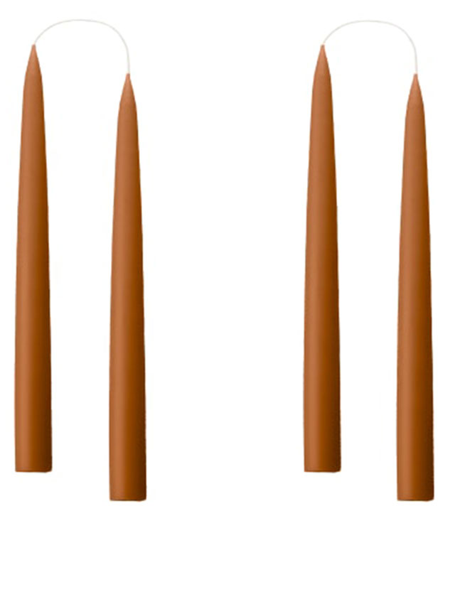 Stabkerzen - 4 Kerzen in der kleinen Größe von 20cm in einer Geschenkverpackung in der Farbe Terracotta #48