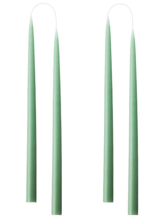 Stabkerzen - 4 Kerzen in der Größe von 35cm in einer Geschenkverpackung in der Farbe Dark Reseda Green #38