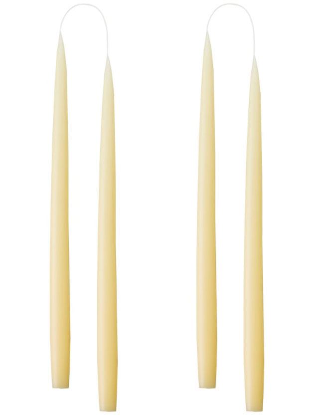 Stabkerzen - 4 Kerzen in der Größe von 35cm in einer Geschenkverpackung in der Farbe Ivory #05