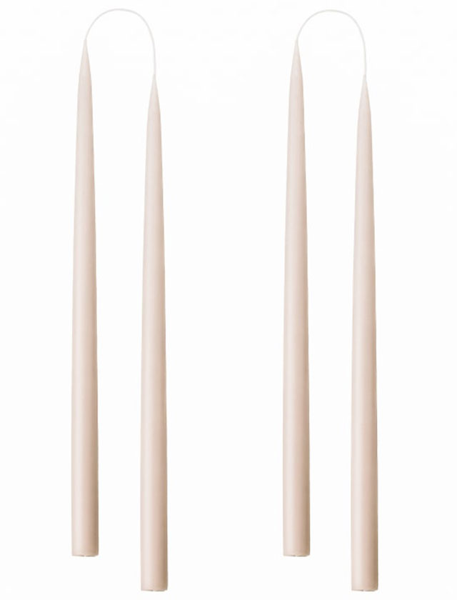 Stabkerzen - 4 Kerzen in der Größe von 35cm in einer Geschenkverpackung in der Farbe Nude #08