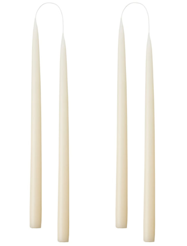 Stabkerzen - 4 Kerzen in der Größe von 35cm in einer Geschenkverpackung in der Farbe Off White #03